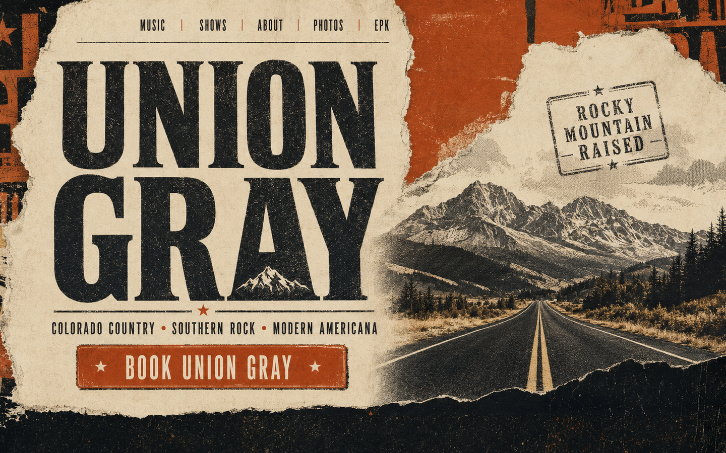 Union Gray, Rocky Mountain Raised — Colorado Country, Southern Rock and Modern Americana